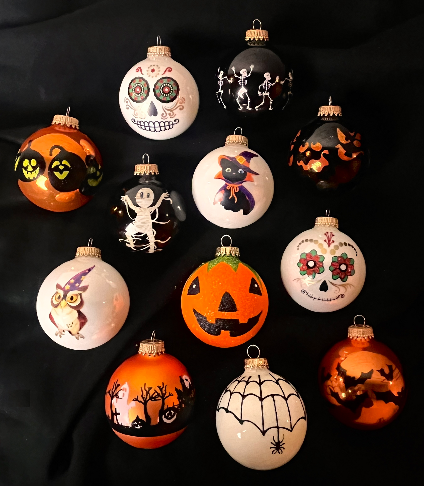 Krebs Halloween Ornament Balls - 12 Pack (Limited Quantity)