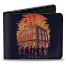 Bi-Fold Wallet - It Welcome to Derry Vintage Movie Poster Black Reds Yellows