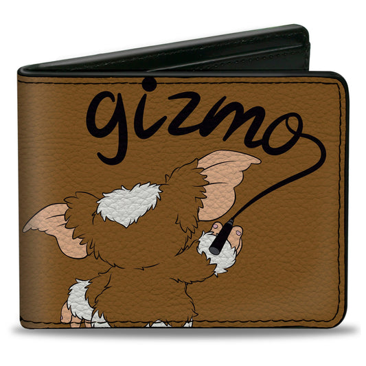 Bi-Fold Wallet - Gremlins GIZMO Script Pose Brown/Black