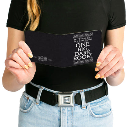 Bi-Fold  Wallet - Beetlejuice ONE BIG DARK ROOM Lydia Quote Black/White