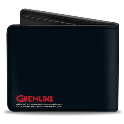 Bi-Fold Wallet - Gremlins Stripe Pose in Box + Logo Black Red