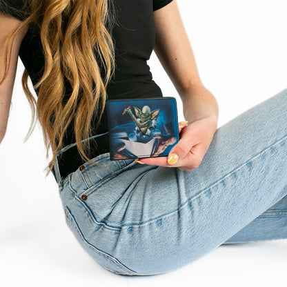 Bi-Fold Wallet - Gremlins Stripe Pose in Box + Logo Black Red
