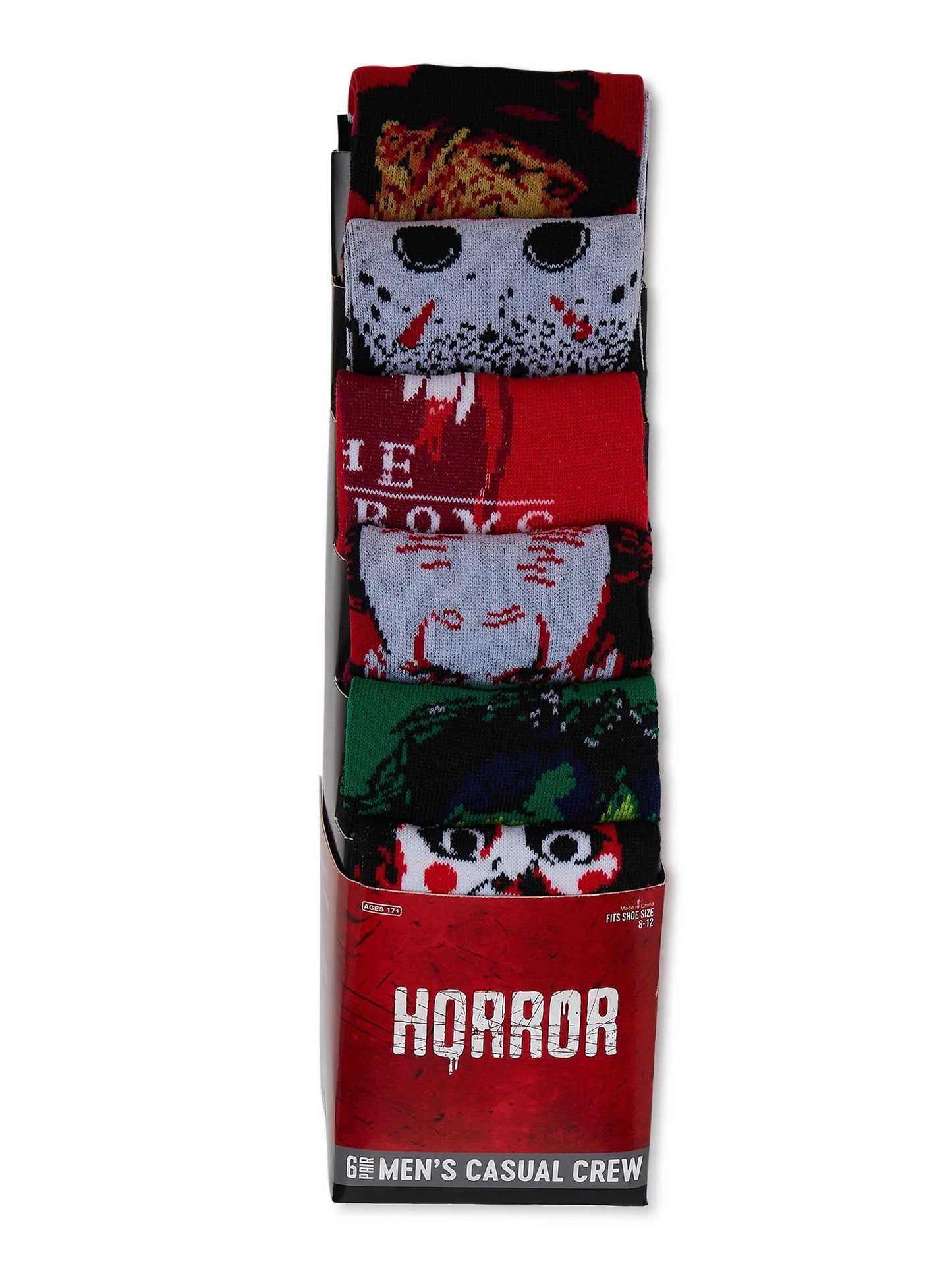 Horror Socks, 6-Pack