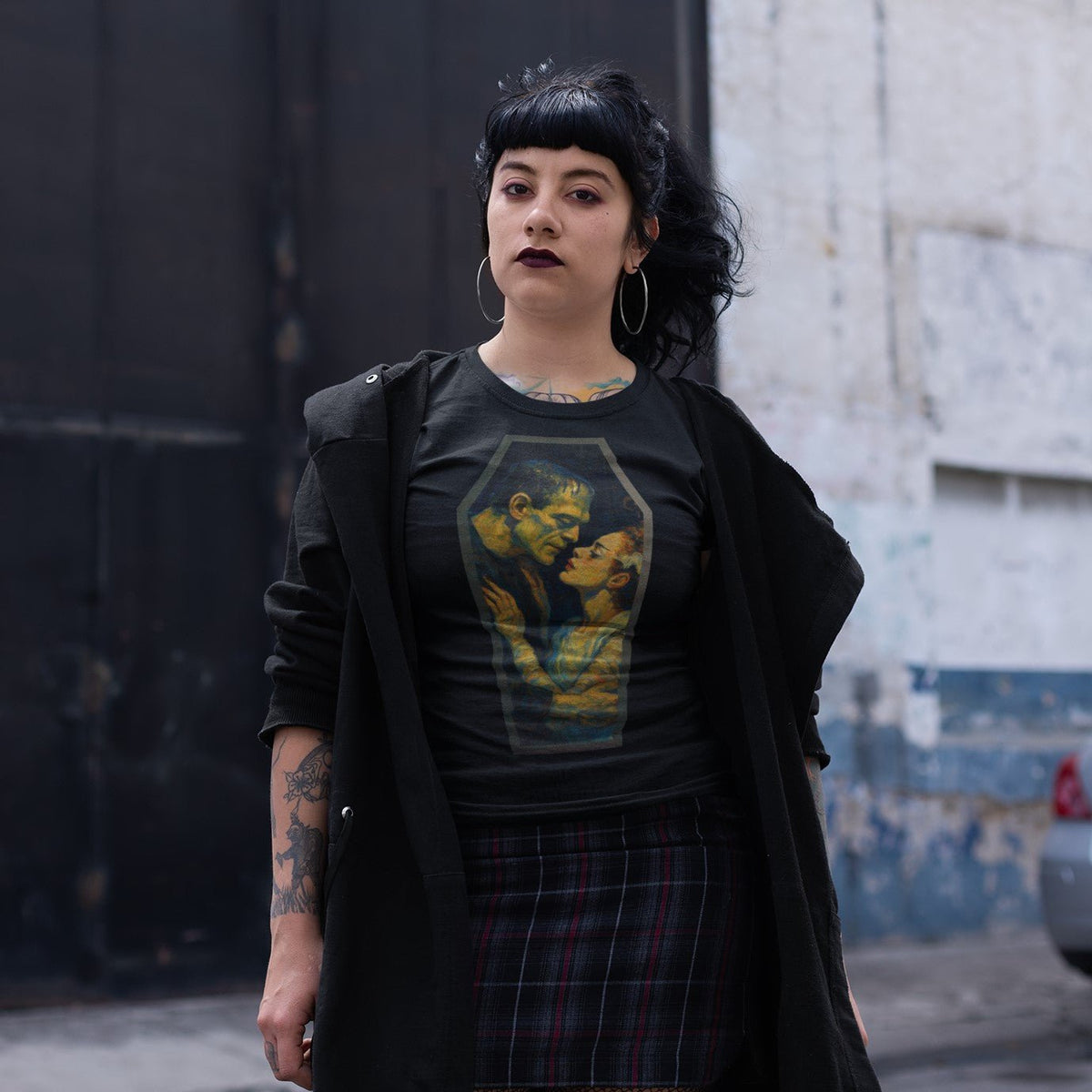 Frankenstein and His Bride Classic Monster T-Shirt