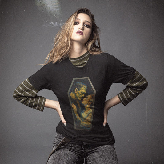 Frankenstein and His Bride Classic Monster T-Shirt
