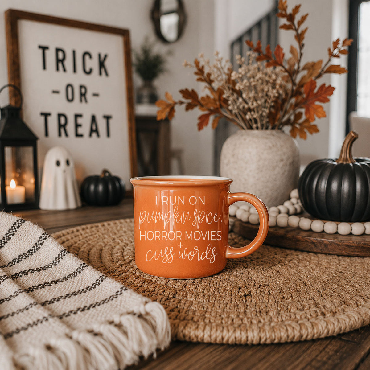 Pumpkin + Horror Coffee Mug