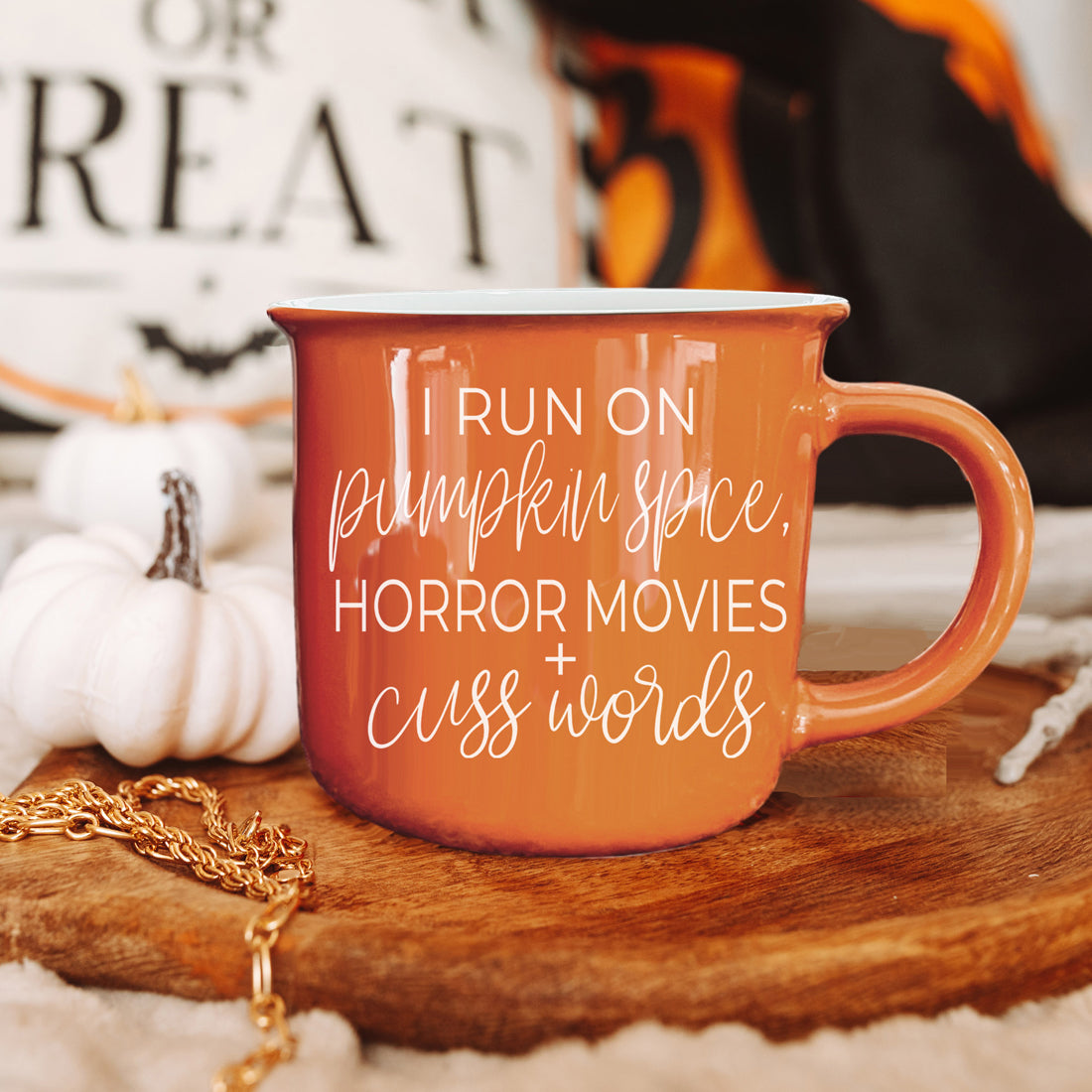 Pumpkin + Horror Coffee Mug