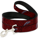 Dog Leash - A NIGHTMARE ON ELM STREET/Freddy's Hand Scratching Reds/Black/Gray