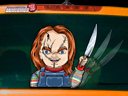 Killer Doll with a Knife WiperTag