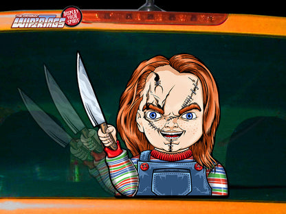 Killer Doll with a Knife WiperTag