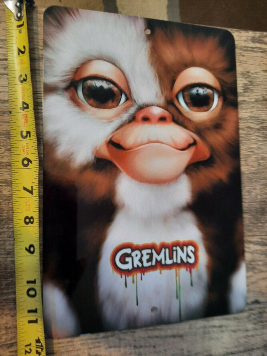 Gremlins Gizmo Metal Wall Sign (8x12)